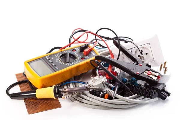 Reparation och utbyte av elektriska ledningar — Stockfoto