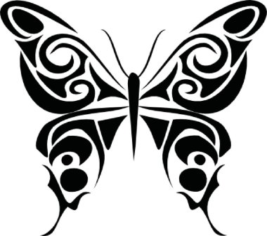 Kelebek, tatto, etiket.