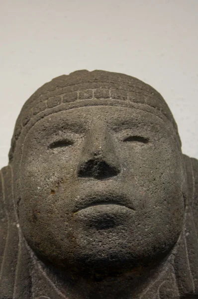 Museu Anahuacalli toltec cabeça de escultura da coleção de Diego Rivera — Fotografia de Stock