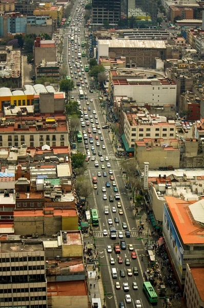 Meksika şehir sokak havadan görünümü Df
