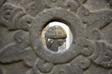 Museo Dolores Olmedo Aztek Yükleme görünümü ile Heykel Sergisi