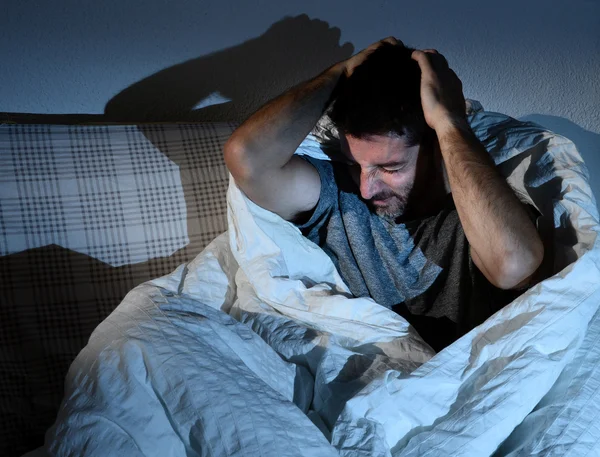 Young sick looking man suffering imental disorder or depression — Stock Photo, Image