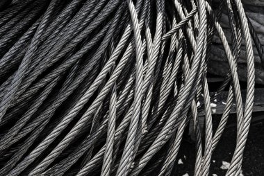metal doku patters çelik kablo metal iplerden izole sanayi ve bağ kavramı