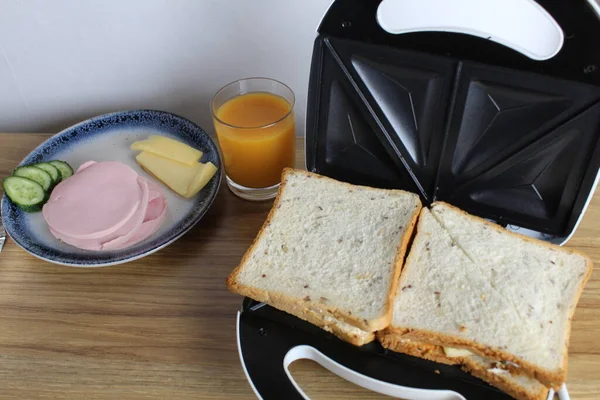Cooking Sandwich Sandwich Avtrak Snack — Stock Photo, Image