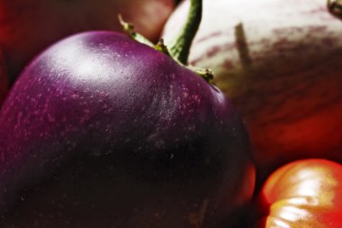 Egglants mor ve beyaz