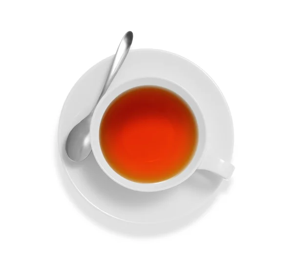 Šálek čaje izolované na bílém pozadí — Stock fotografie