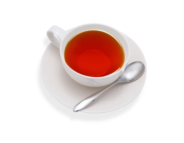 Csésze tea izolált fehér alapon — Stock Fotó