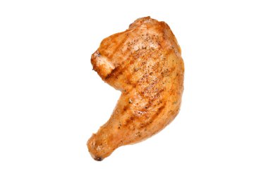 Izgara tavuk budu beyaz arka planda izole