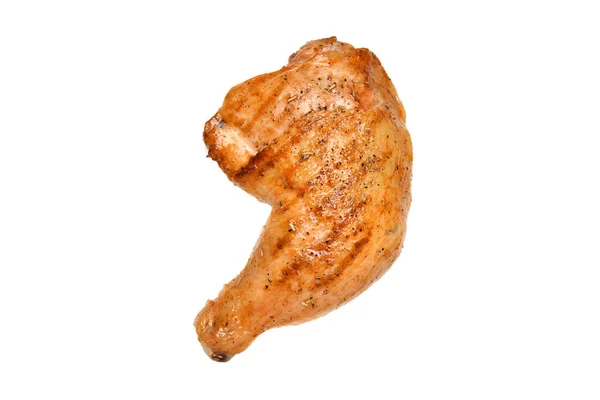 Grilled Chicken Thigh Isolated White Background — Stock Photo, Image
