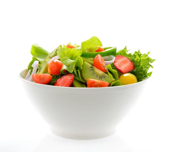 Groente- en fruitsalade — Stockfoto