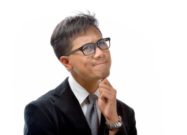 düşünme genç iş adamı