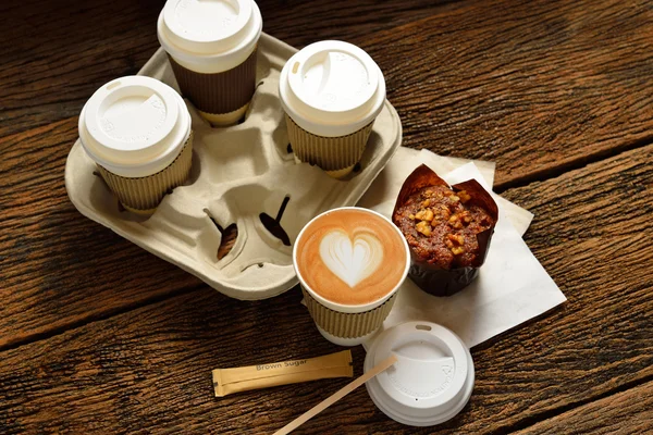 Cups of coffee — Stock Photo, Image