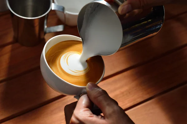 Latte art — Stock Photo, Image