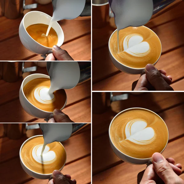 Latte sanatı — Stok fotoğraf