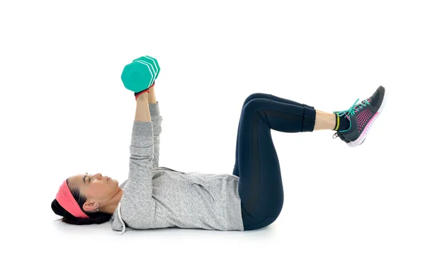 Frau beim Sport — Stockfoto