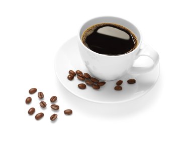 Kahve ve kahve çekirdeği.