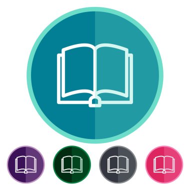Düz simgeler kitap