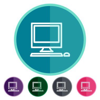 Düz simgeler bilgisayar