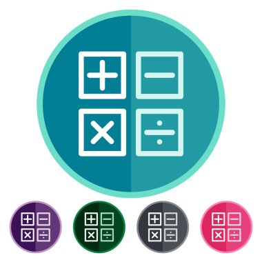 Düz simgeler matematiksel semboller
