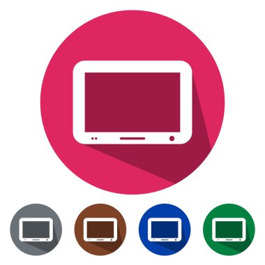 Düz simgeler büyük tablet