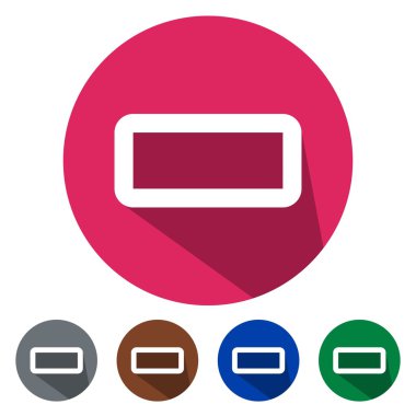 Düz simgeler boş pil