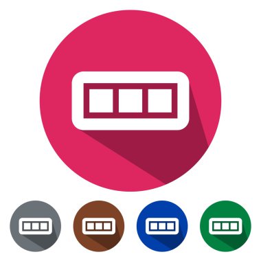 Düz simgeler tam dolu pil