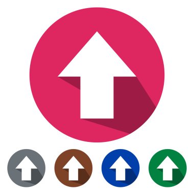 Düz simgeler büyük ok yukarı