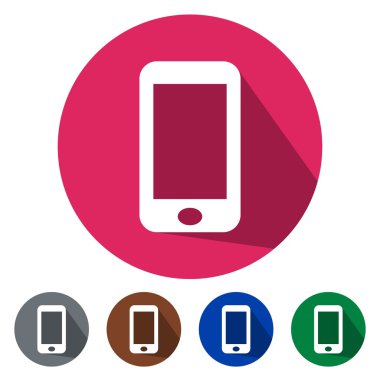 Düz simgeler cep telefonu