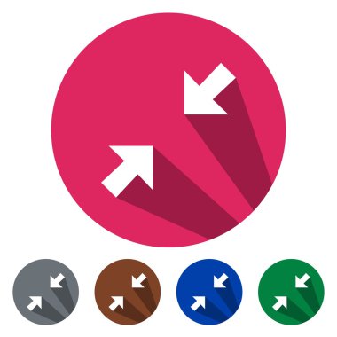 Oklar karşı düz simgeler