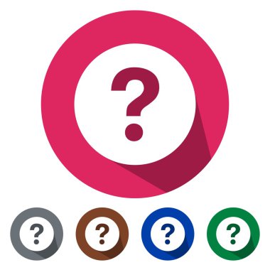 Düz simgeler soru işareti