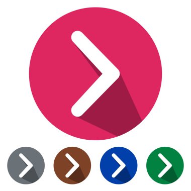 Düz simgeleri kaydırma okunu sağ