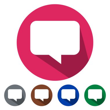 Düz simgeler konuşma balonu