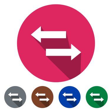 Oklar düz simgeler geçiş