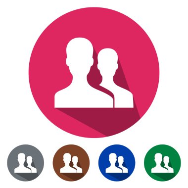 Düz simgeler users grubu