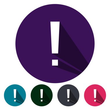 simgeler düz büyük exclamaton