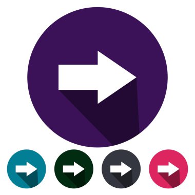 sağ ok simgeleri düz