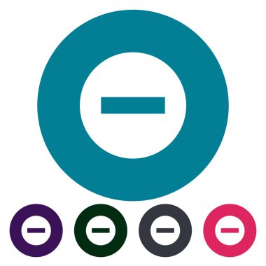 simgeler düz bloke işareti.