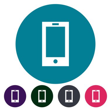 simgeler düz cep telefonu.