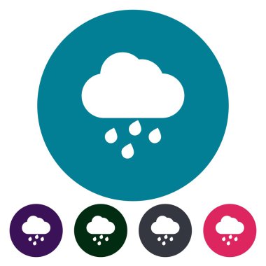 simgeler bulut yağmur düz