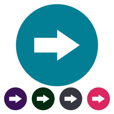 sağ ok simgeleri düz