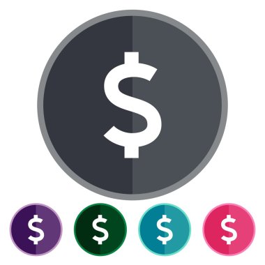 simgeler düz Doları