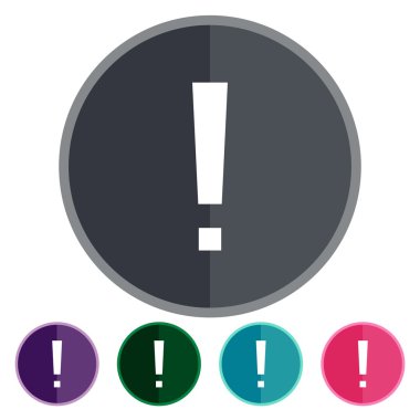 simgeler düz büyük exclamaton