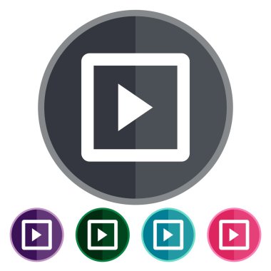 simgeler düz kare oynamak