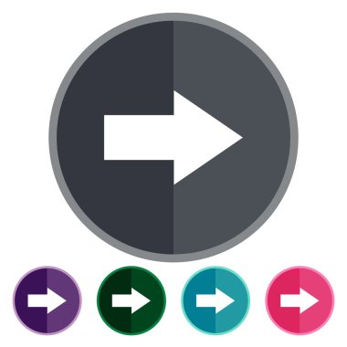 sağ ok simgeleri düz