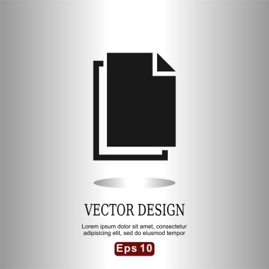 birden çok belge simgeleri düz