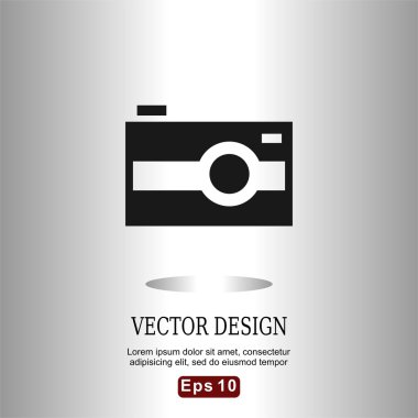 vintage fotoğraf makinesi simgeler düz