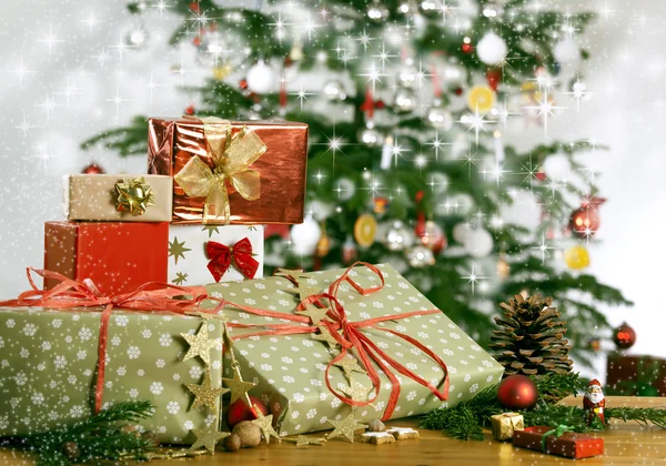 Cadeaus voor kerst — Stockfoto