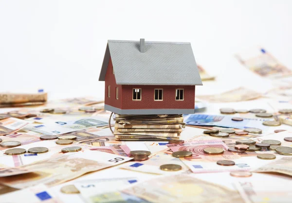 House with a lot of money — Stock Photo, Image
