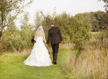 Gelin ve damat doğada