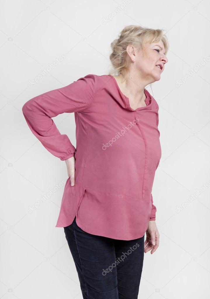 Woman back pain